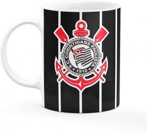 Caneca do Corinthians Porcelana  Colorida   