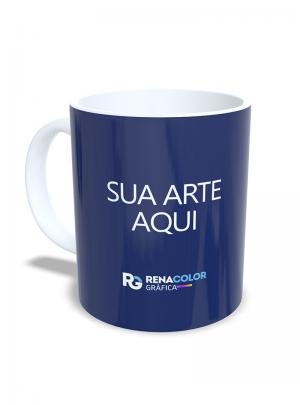 Caneca Personalizada - Branca Porcelana 9,7X20,5cm  Sublimação  Imagem Ilustrativa