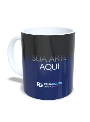 Caneca Personalizada - Branca mágica Porcelana 9,7X20,5cm  Sublimação  Imagem Ilustrativa